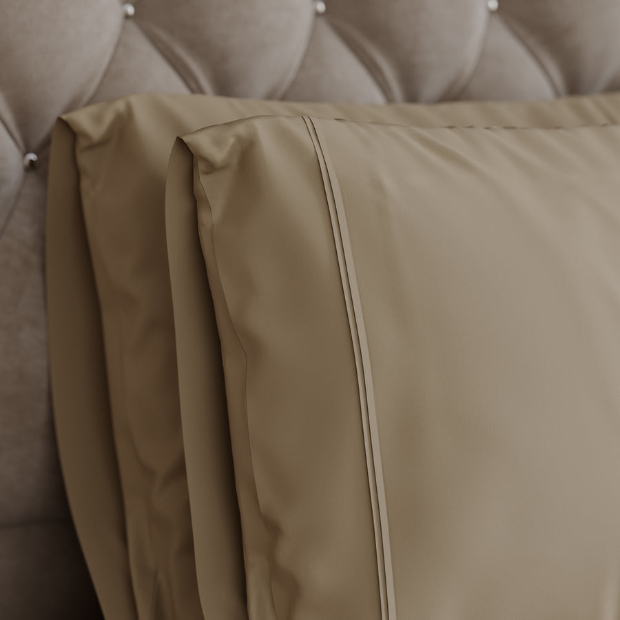 Large Pillow Pair - Luxe Hotel Satin Soft Cotton - 1200 Thread Count