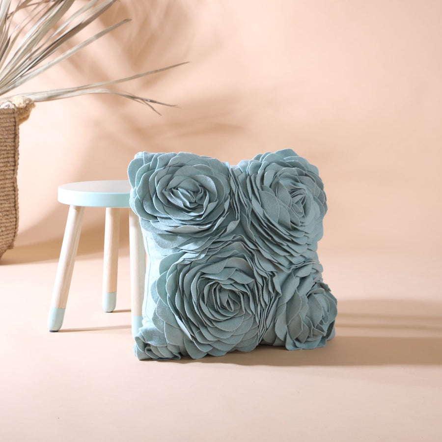 Fleur Pastel Blue Cushion Cover