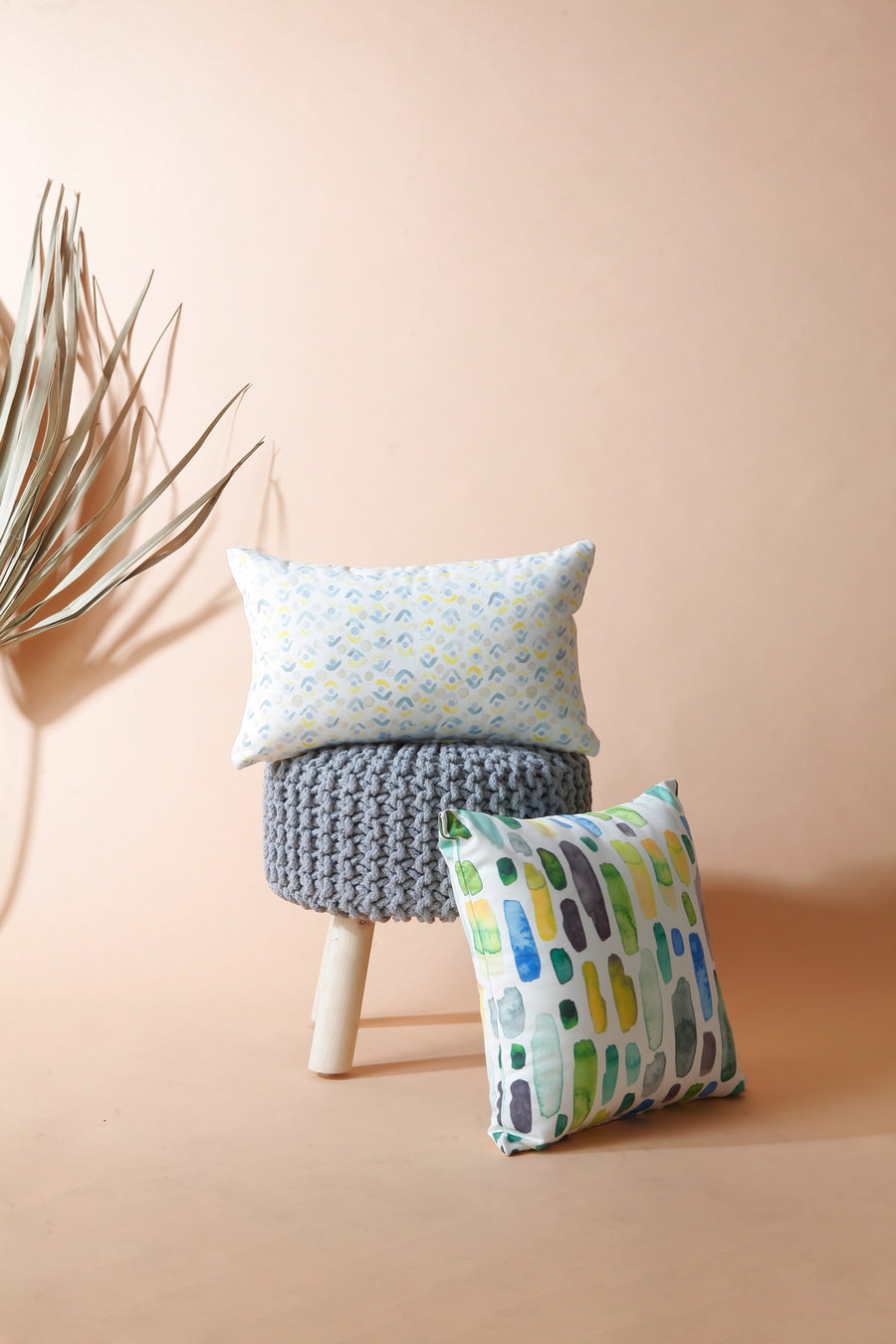 Lemon Rere Printed Cushion Cover - Water and Sun Resistant