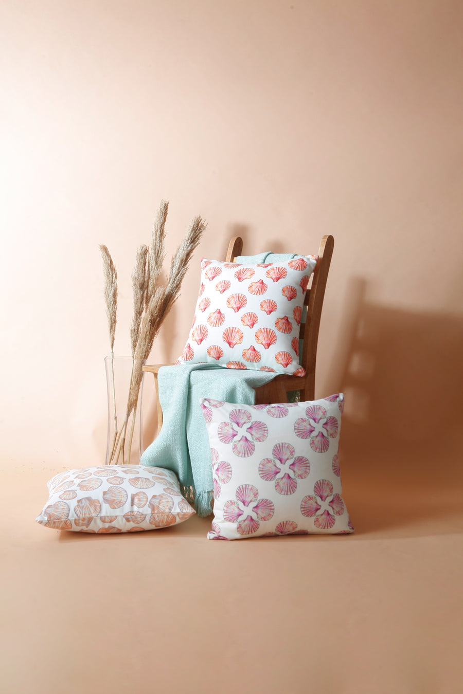 Taffy Shell Printed Cushion Cover - Water and Sun Resistant