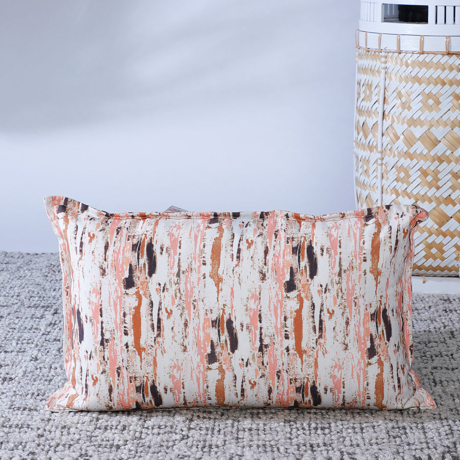 Nougat Splatter Printed Cushion Cover - Water and Sun Resistant