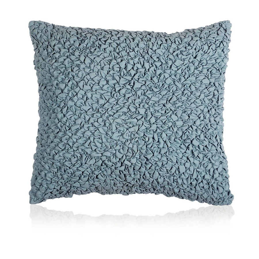 Rouched Teal Cushion Cover