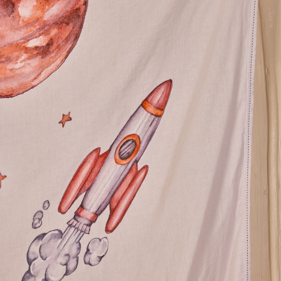 To The Moon and Back Light Muslin Blanket