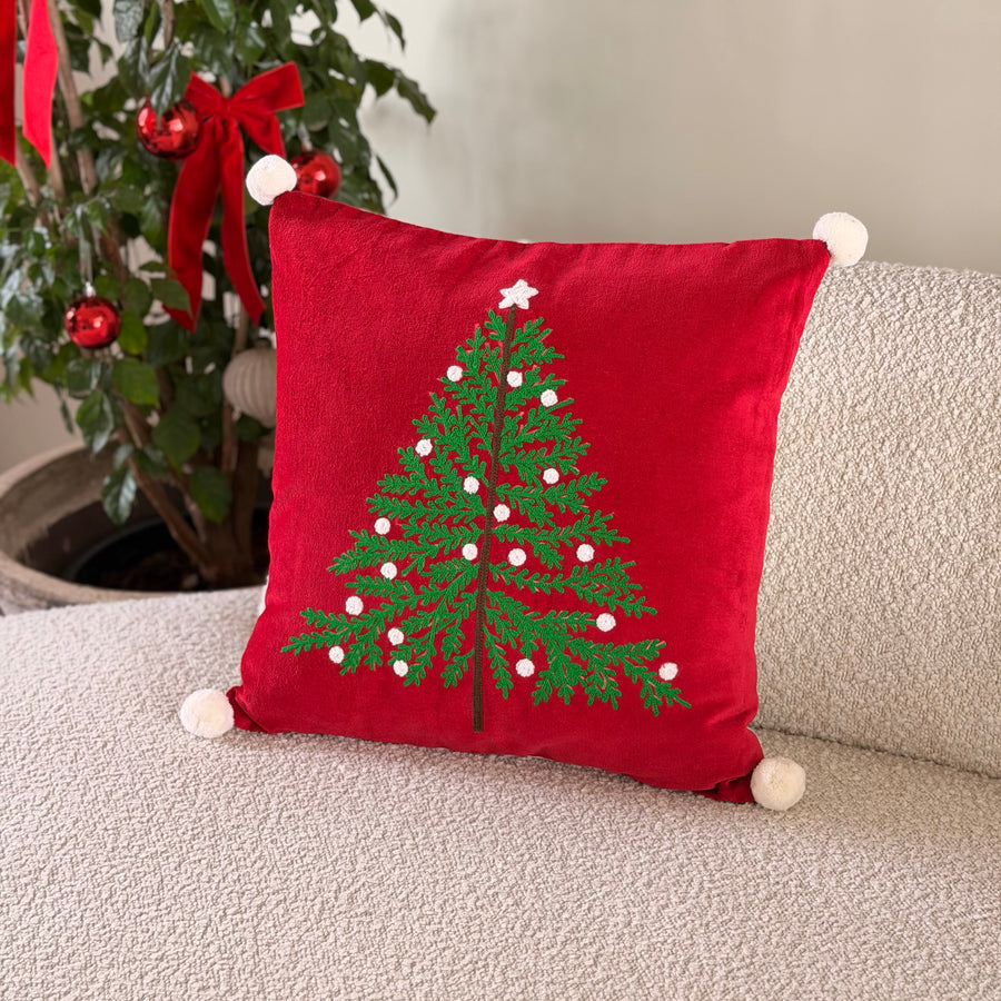 Velvet Christmas Alpine Cushion cover