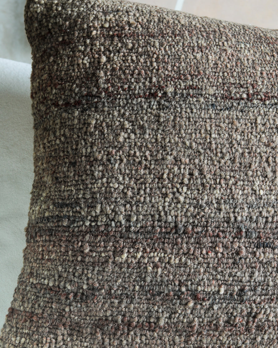 Melange Boucle Brown Cushion Cover