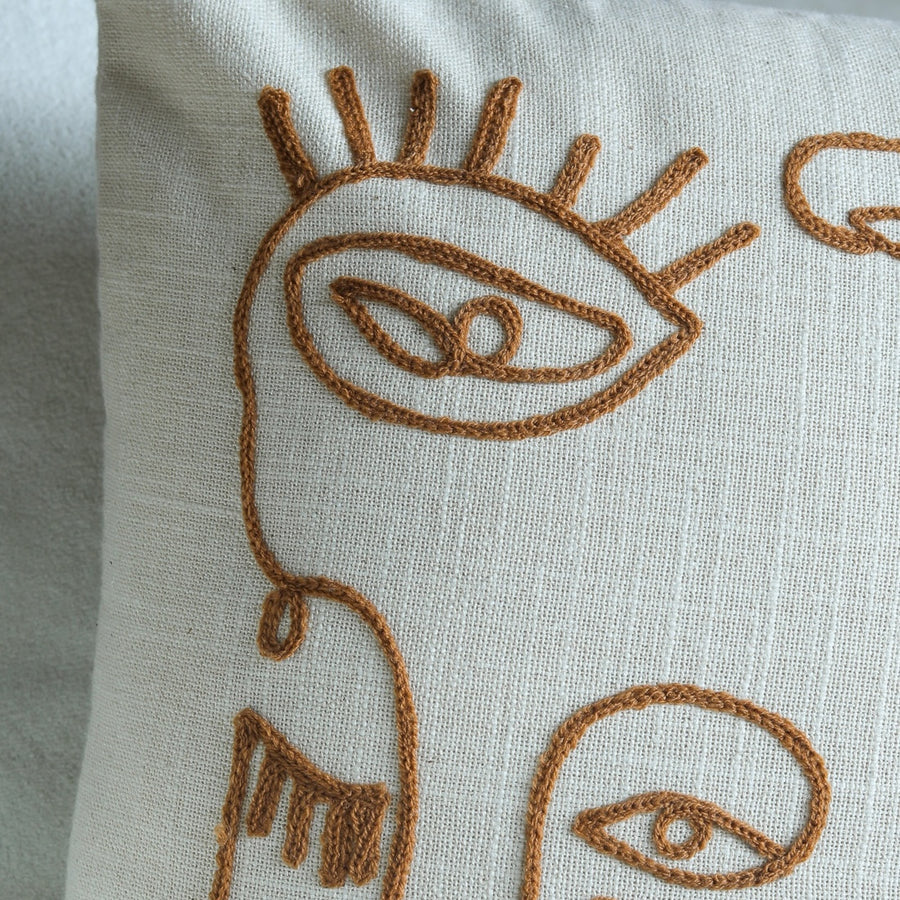 Linen Portrait Cushion Cover