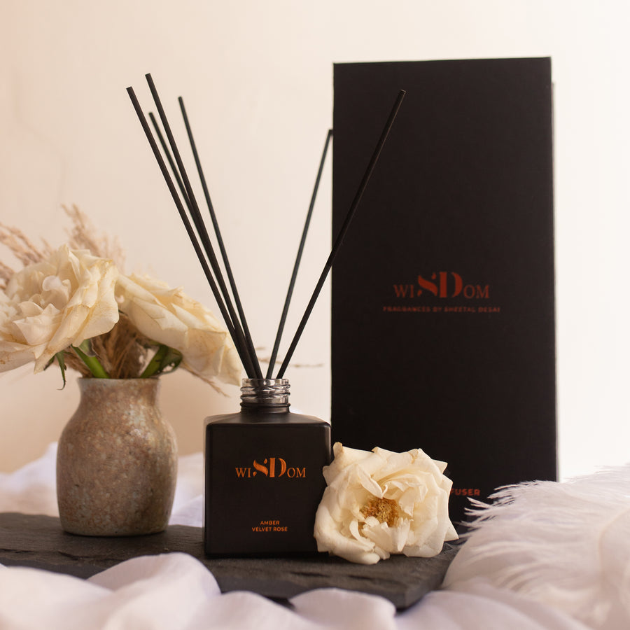 Amber & Velvet Rose Luxury Scented Reed Diffuser