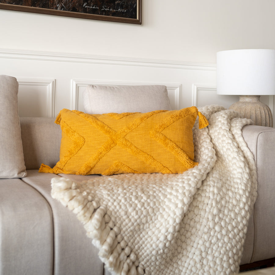 Kelae mustard Cushion Cover