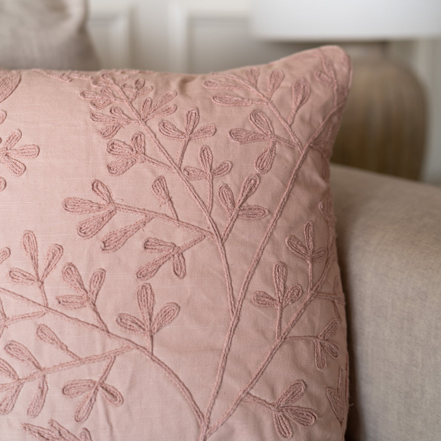 Garden Tapework Blush Cushion Cover