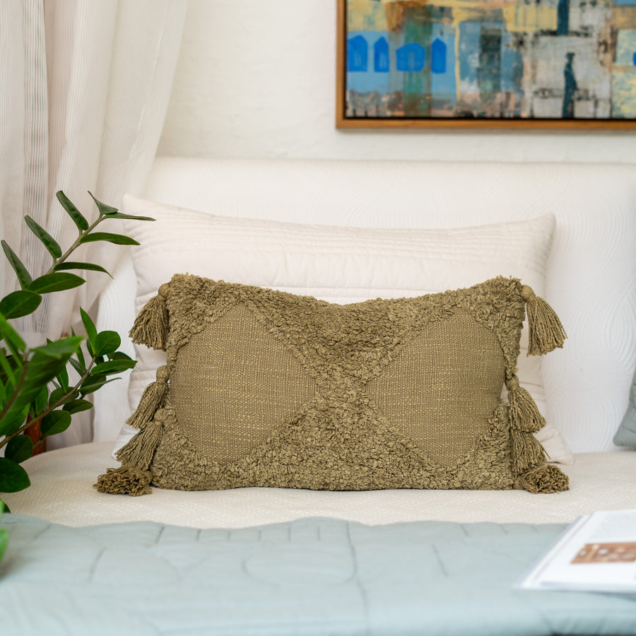 Olive Lumberade Cushion Cover