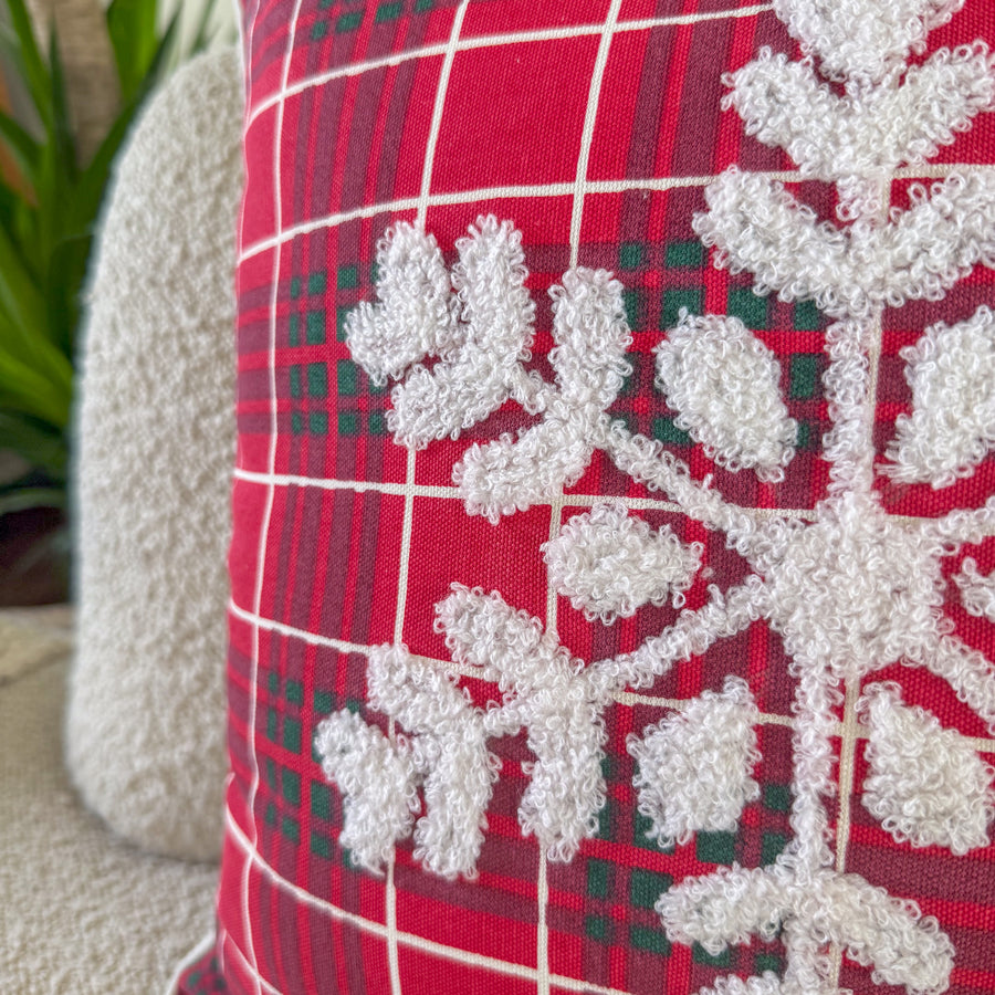 Christmas Snowflake Cushion Cover