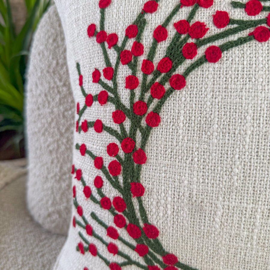 Christmas Wreath Cushion Cover