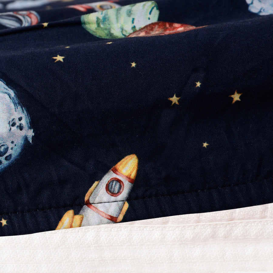 To The Moon and Back Bed Sheet