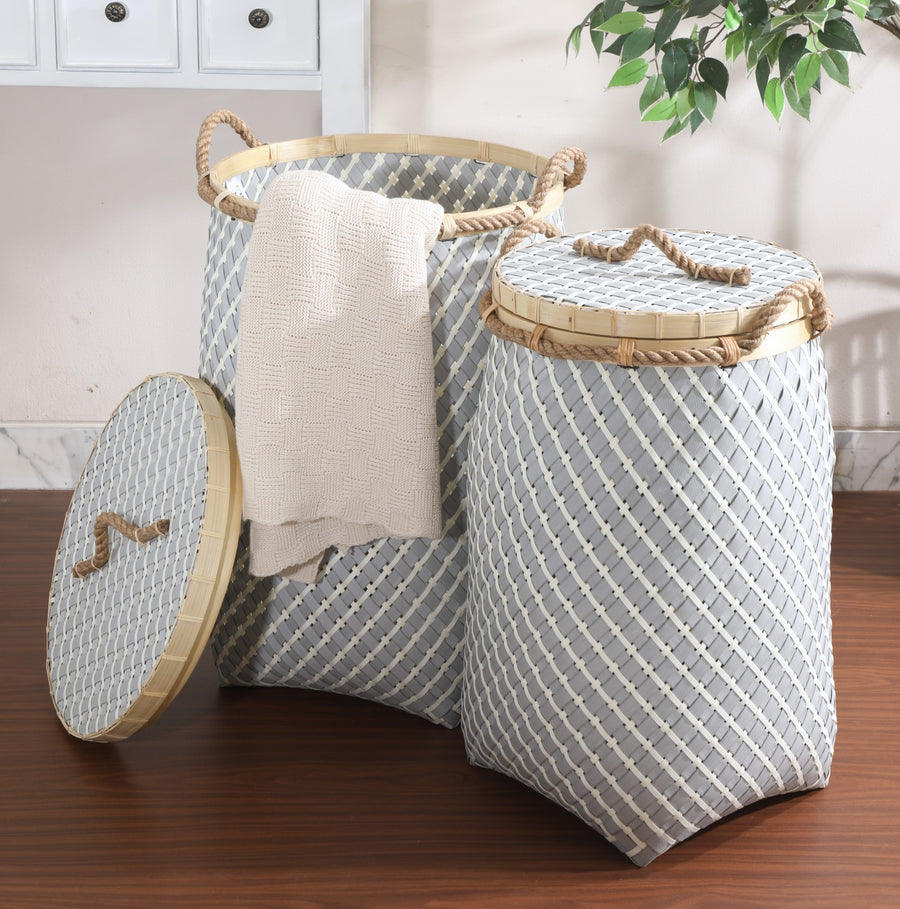 Bamboo Fiji Grey Basket - Small