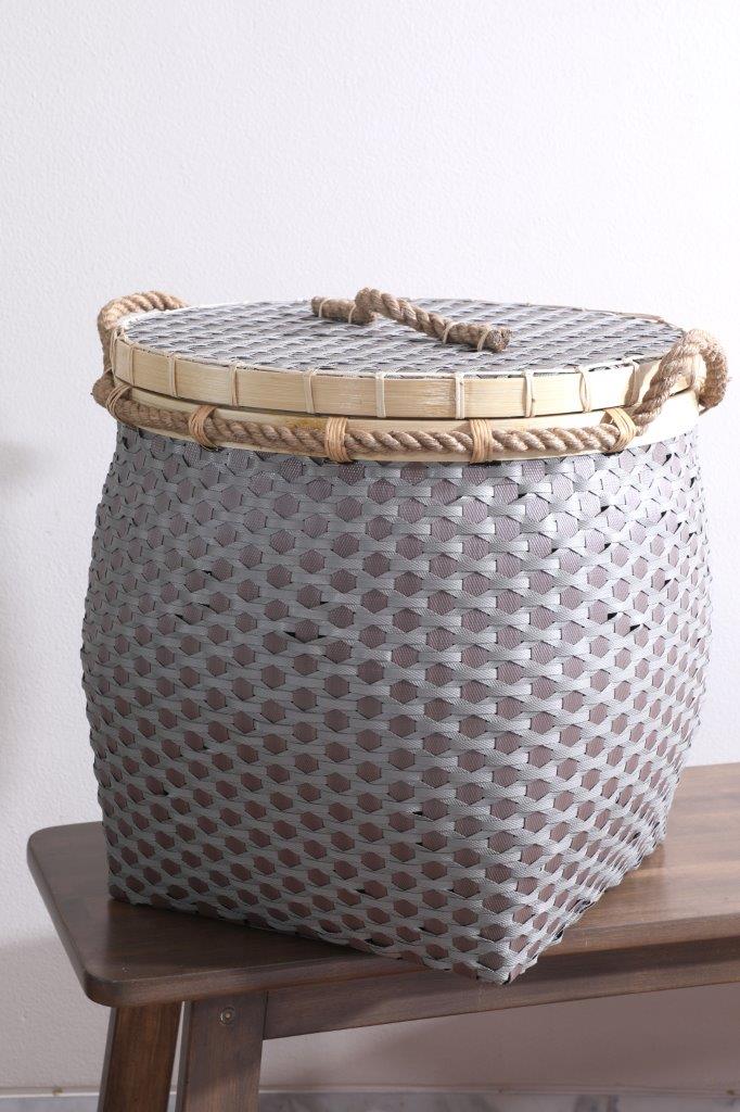 Tokyo Brown Grey Basket - Small