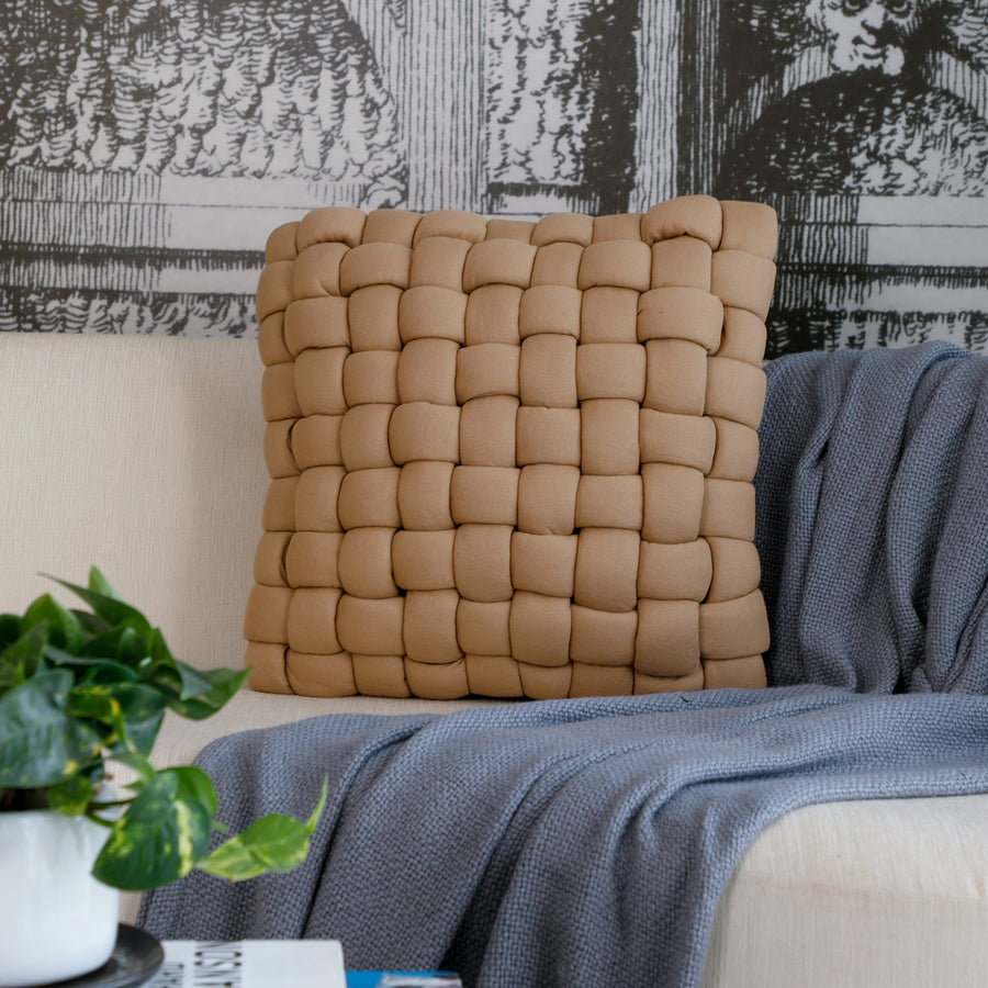 Trova Weave Camel Cushion Cover