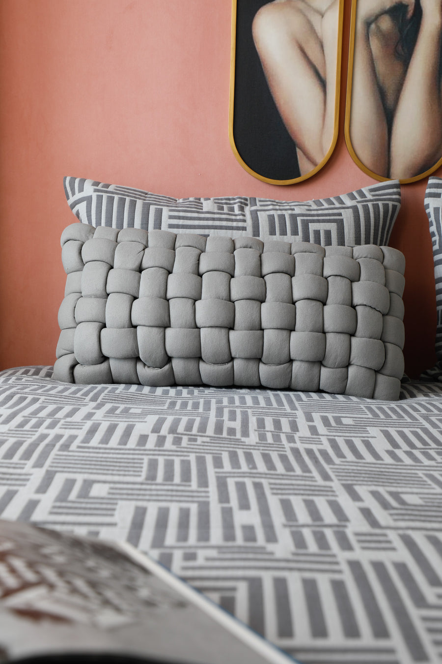 Trova weave Grey Cushion Cover