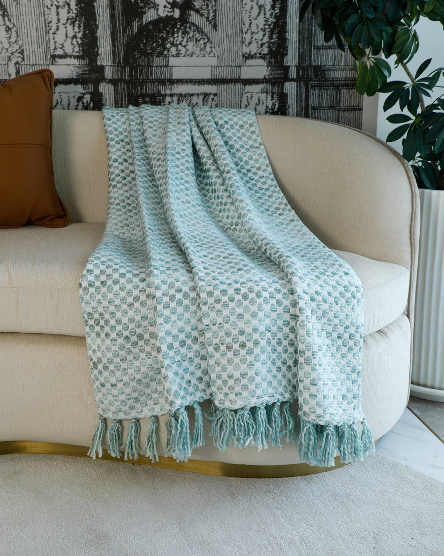 Ombre blue float Throw