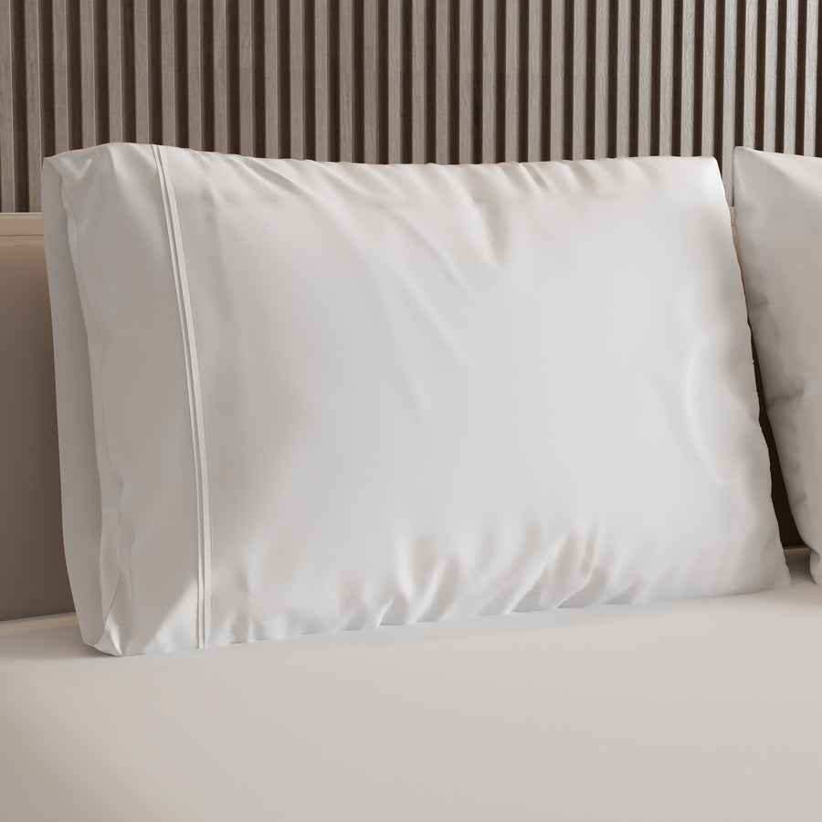 Large Pillow Case Pair - Sateen Cotton - 1000 Thread Count