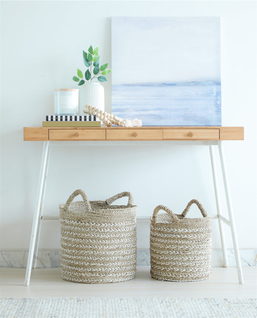 Sea weed Twisted Weave - White natural - Medium