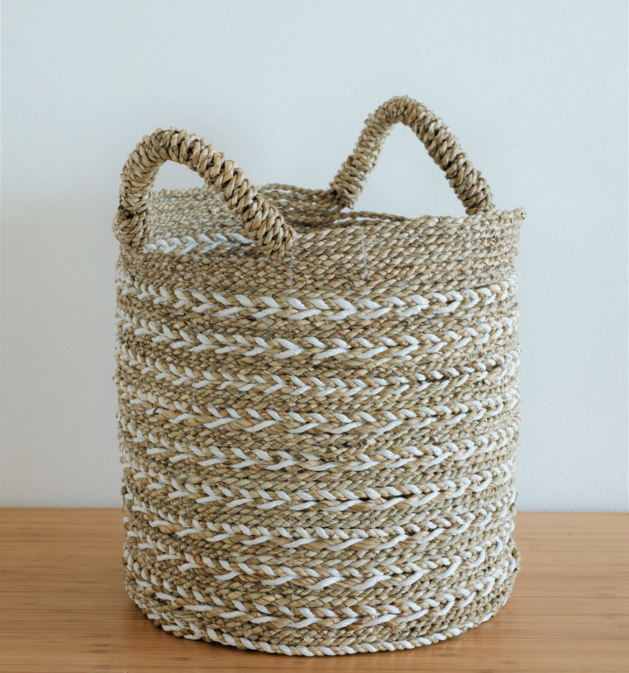 Sea weed Twisted Weave - White natural - Small