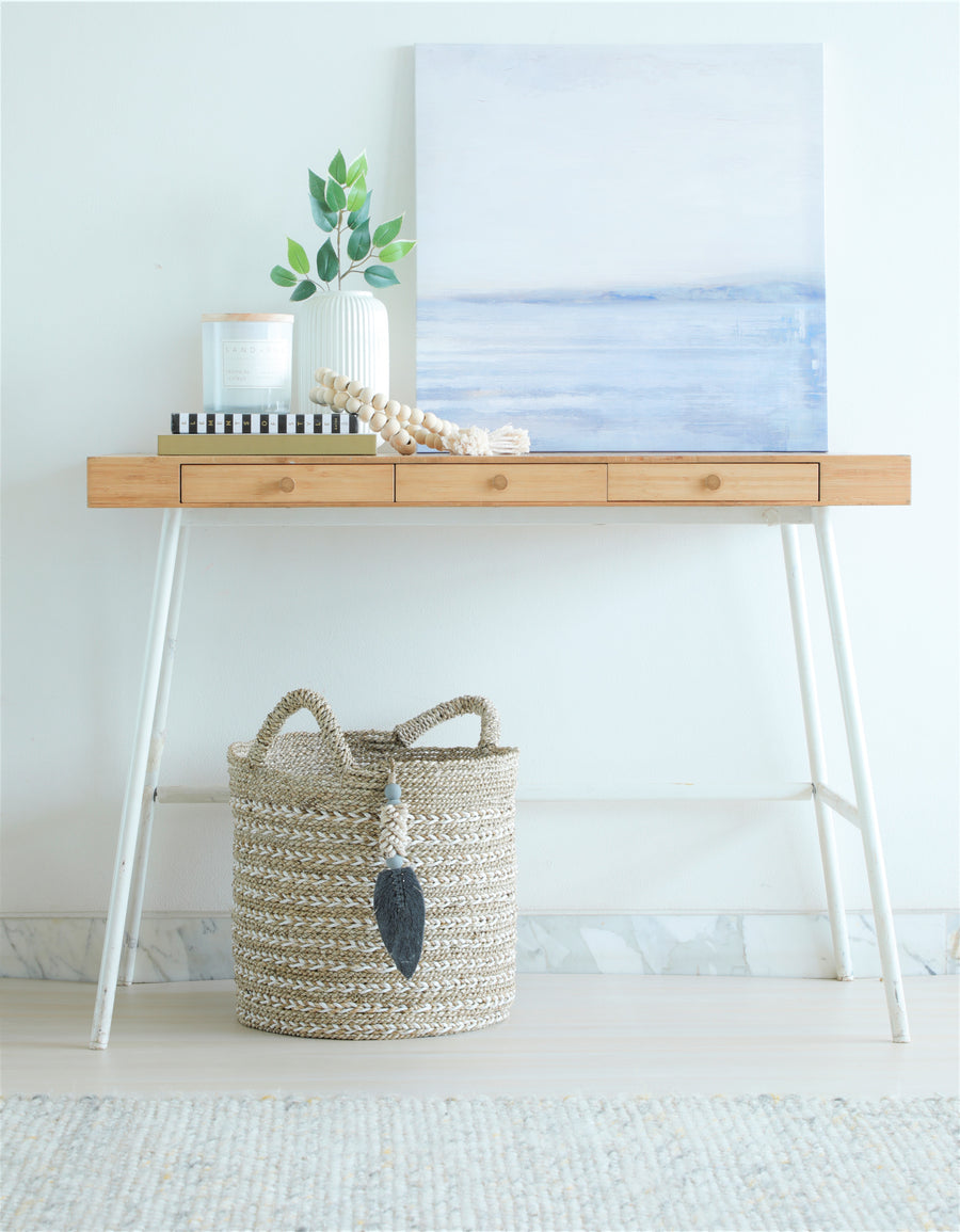 Sea weed Twisted Weave - White natural - Medium