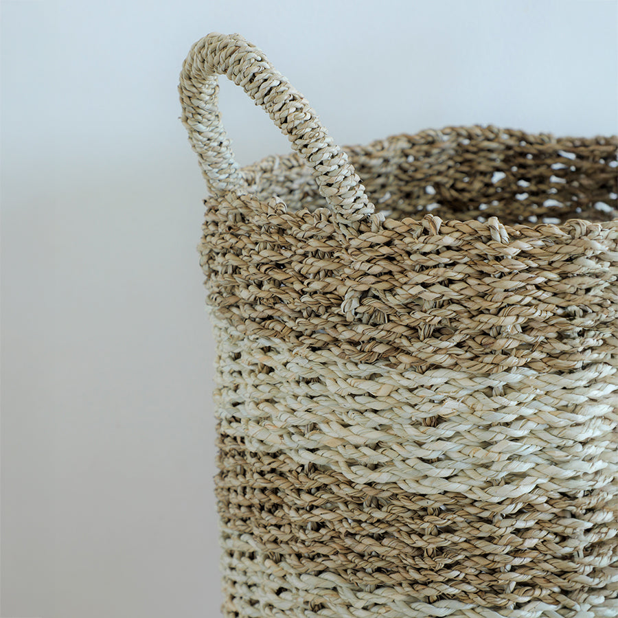 Seaweed Two-Tone Basket Natural - Medium