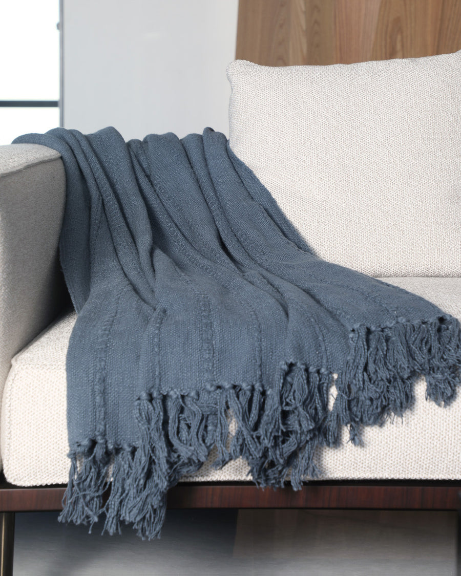 Blue clay Throw