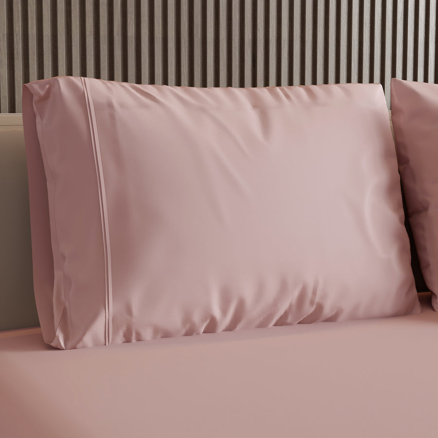 Large Pillow Case Pair - Sateen Cotton - 1000 Thread Count