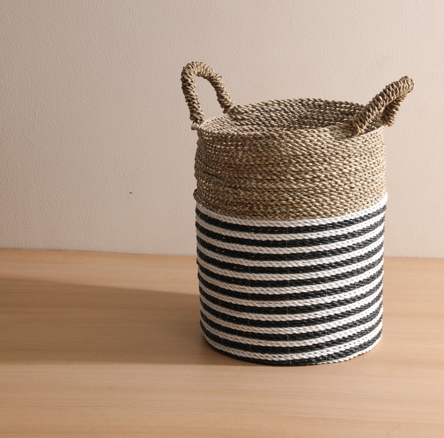 Seaweed Hami Black Natural Basket - Large