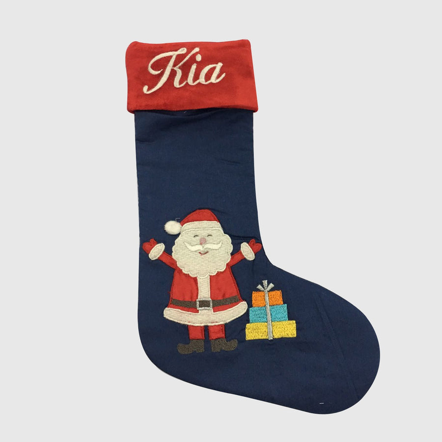 Santa Cotton Mini Stocking