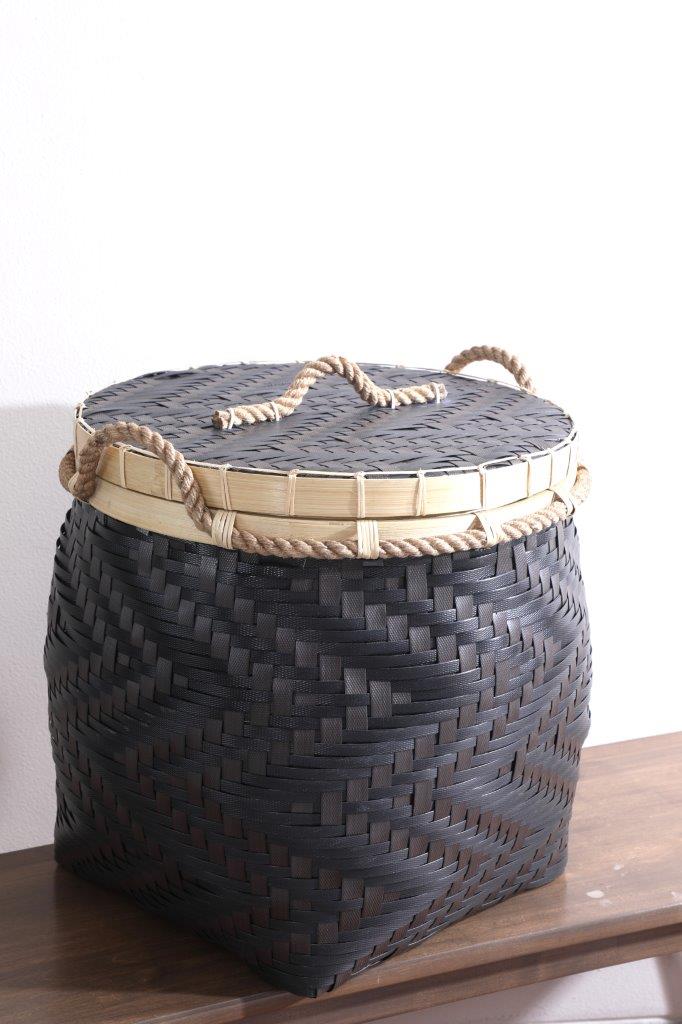 Tokyo Black Brown Basket - Large