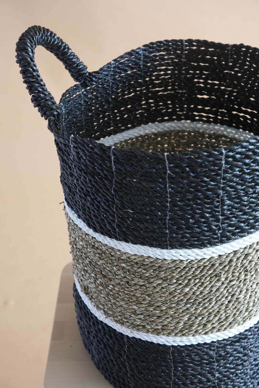 Charcoal Sea Weed Basket Large