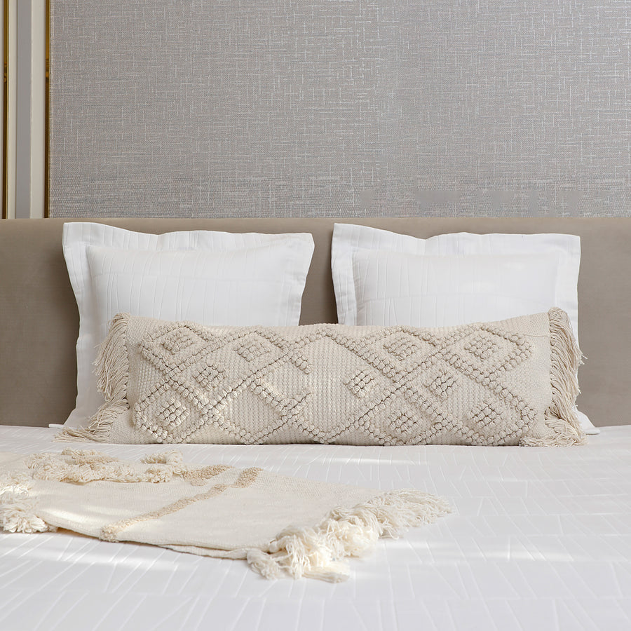 Moroccan Cotton Loom Lumbar Cushion Cover