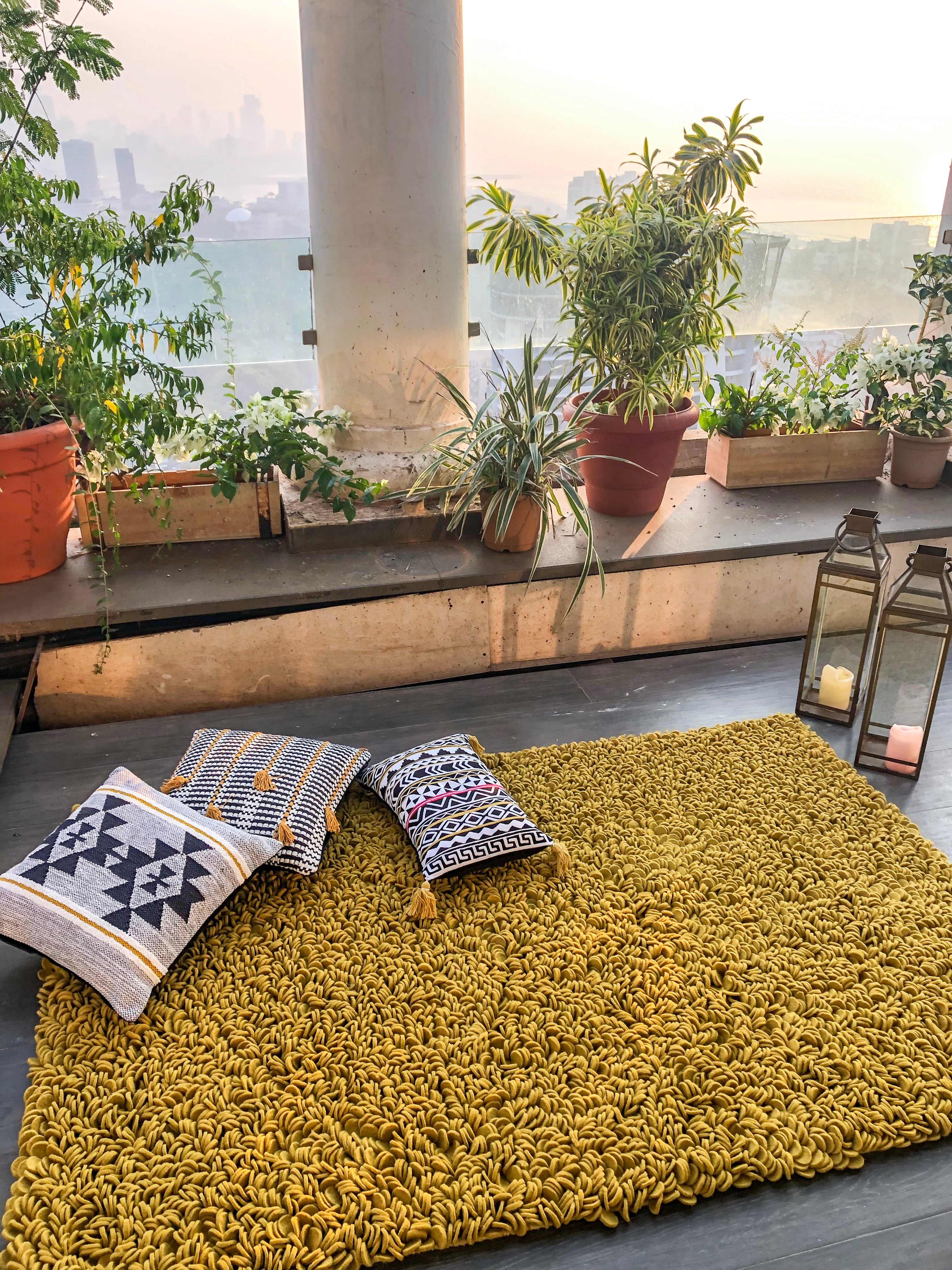 Fallen Petal Rug - Mustard – AA Living