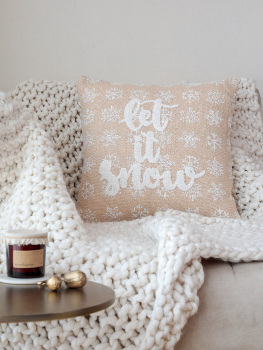 Let it snow Cushion Cover