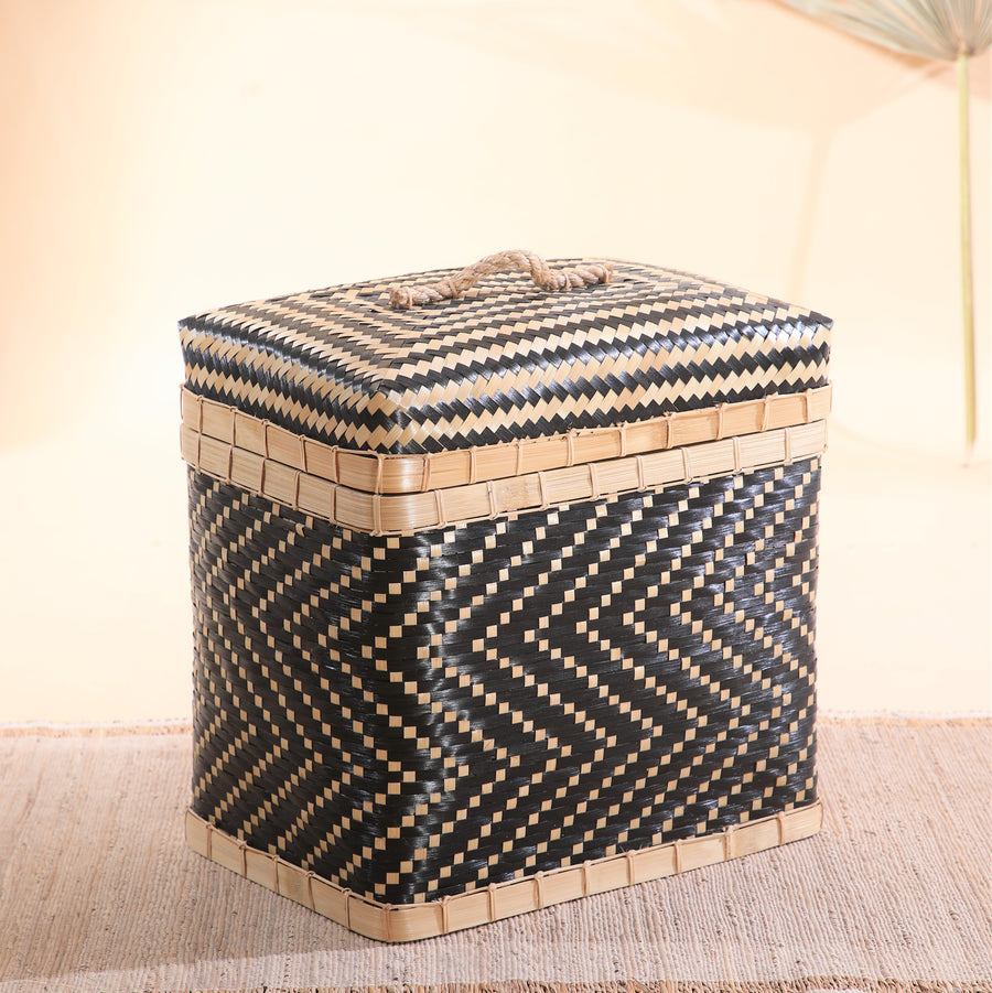 Bamboo Storage Trunk - Black