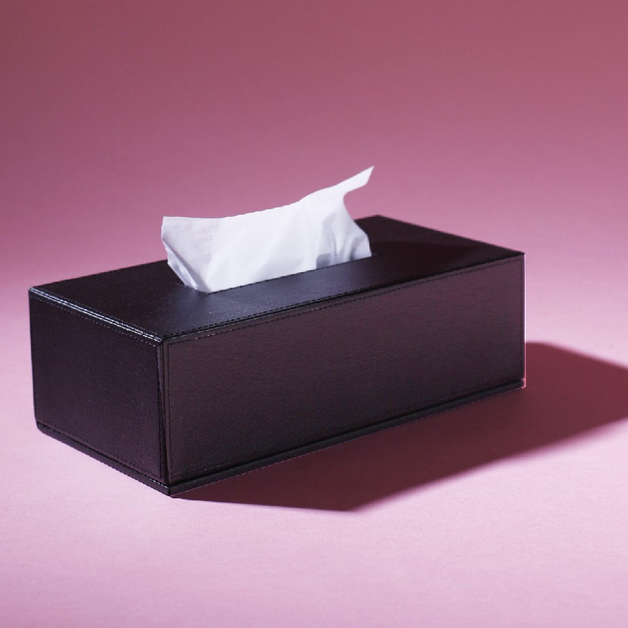 Leather Rectangle Tissue Box