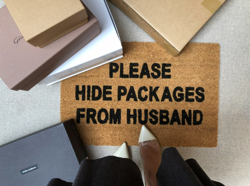 Hide Packages From Husband Front Door Mat